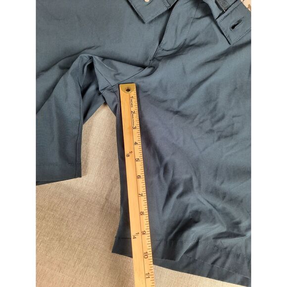 Adidas Men 38 Performance Flat Front Short Stretch Waistband Navy Blue Polyester - Picture 4 of 7